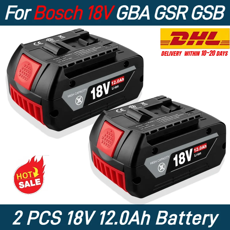 

NEW For BOSCH Authentic ✅18V 10Ah LITHIUM-ION BATTERYGBA 18V 10Ah 18V Professional GBA GSR GSB BAT618 BAT609 w/Fuel Guage