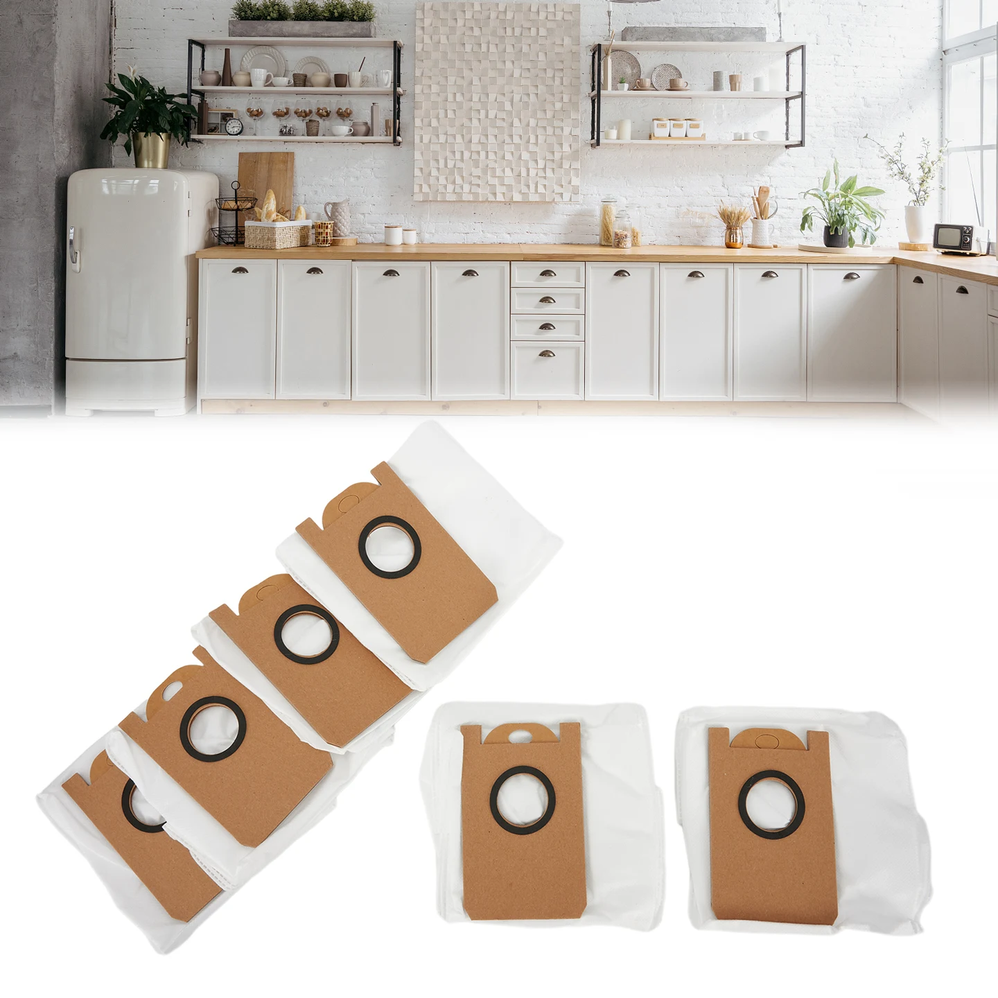 تحقيق نتائج تنظيف الأصلي 6 قطعة أكياس الغبار لأجزاء المكنسة الكهربائية imou L11Pro تحافظ على قوة الشفط الفائقة