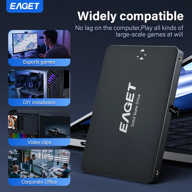 Eaget SATA SSD ソリッドステートドライブ 2.5インチ SATA3 ハード 