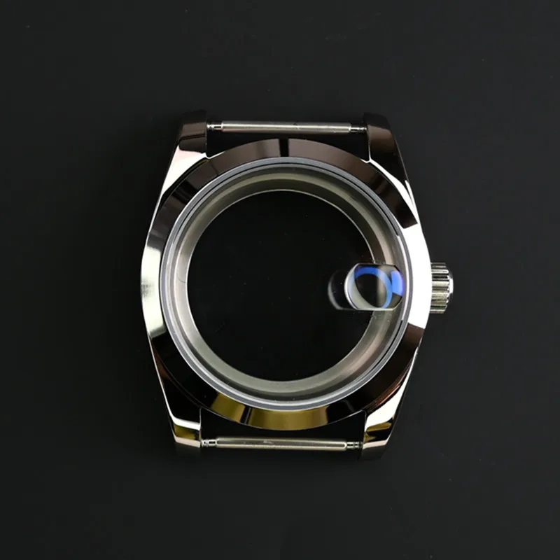 36 مللي متر 39 مللي متر حافظة ساعة فولاذية مع كريستال الياقوت ل SKX007 ModS Nh35 Nh36 الحركة الميكانيكية التلقائية SKX007 #3