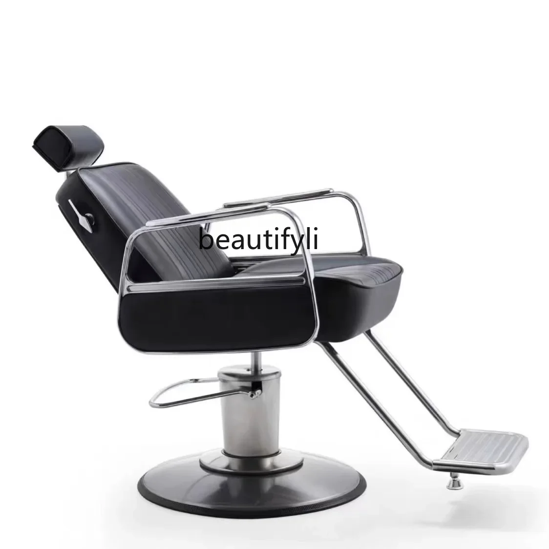 High-end barber shop men's oil head chair hair salon special stool hair salon lift down hair cut