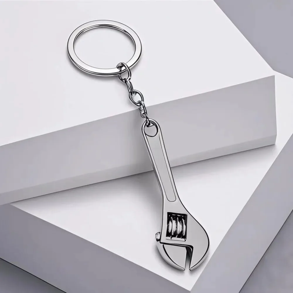 أدوات صغيرة لتقوم بها بنفسك المفاتيح المعدنية المطرقة المفك كماشة الفأس وجع مقص الفرجار مجرفة كيرينغ الفولاذ المقاوم للصدأ هدية عيد الأب #4