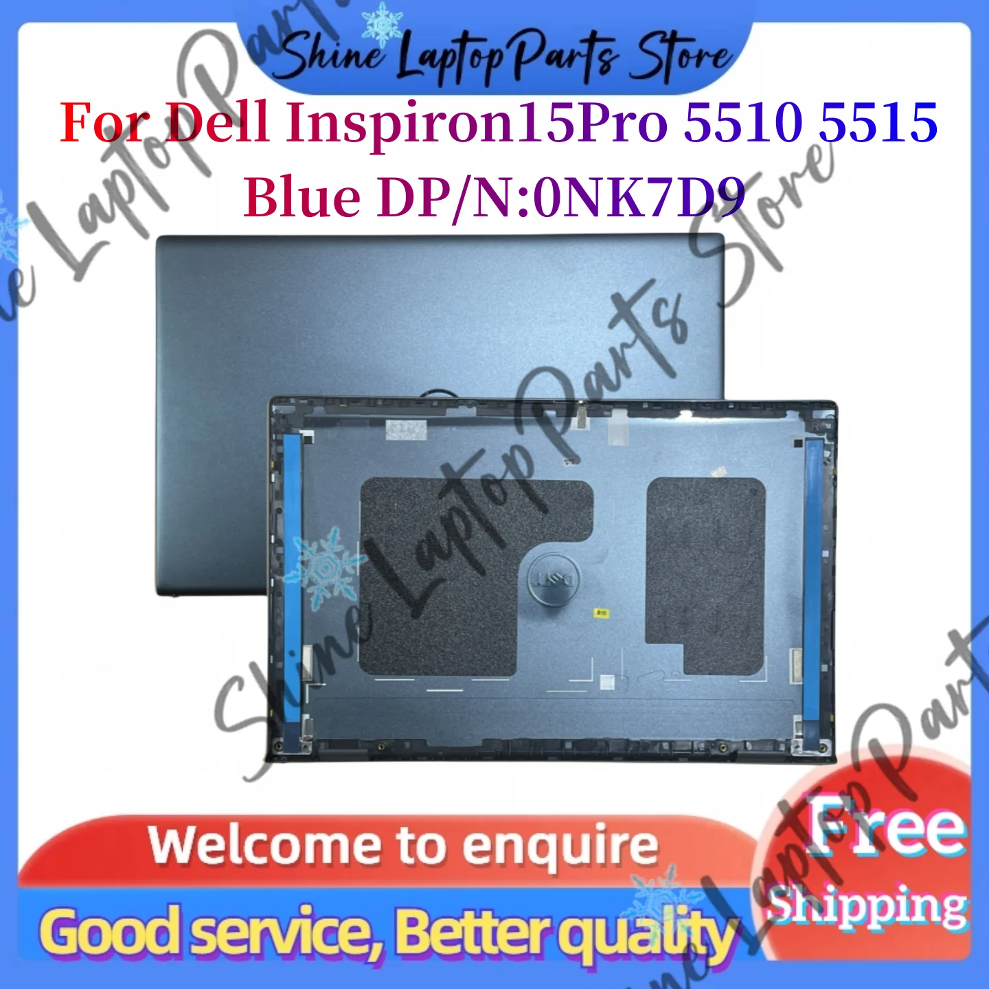 

For Dell Inspiron15 Pro 5510 5515 A Cover Case Lcd Back Cover Case Laptop Back Cover Case 0NK7D9