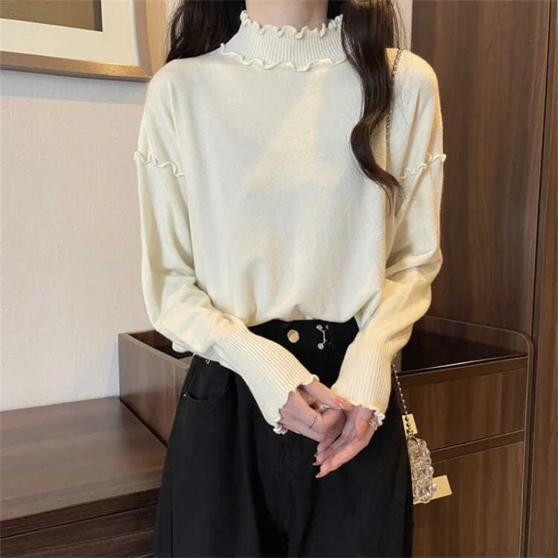 

Ladies Fashion Tops 2022 Women Autumn Winter Pullover Sweater Casual Woman Clothes Female OL Girls Cute Design Sweaters