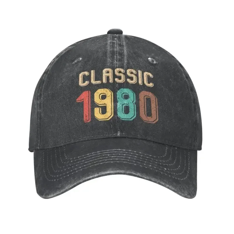 Fashion cotton vintage classic 1980 baseball cap men women breathable dad hat Outdoor