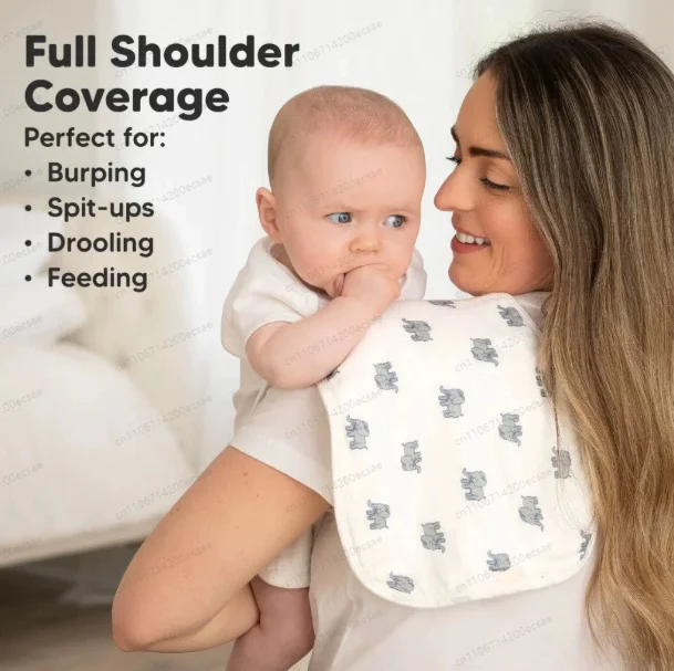 

5-piece Saliva Towel, Baby Burp Shoulder Towel, Leak-proof Newborn Children's Super Soft Saliva Towel