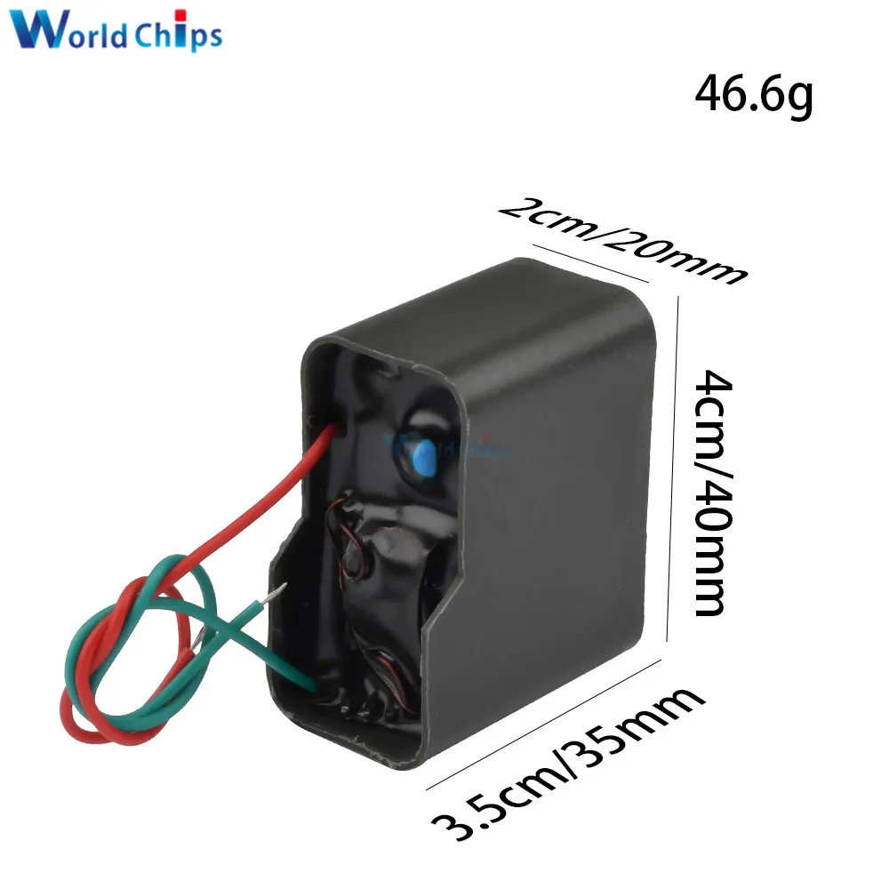 60KV High-voltage Generator Step up Ignition Coil DC3.7-6V Booster Ignition Coil Pulse Power Module Square Strong Arc Generator