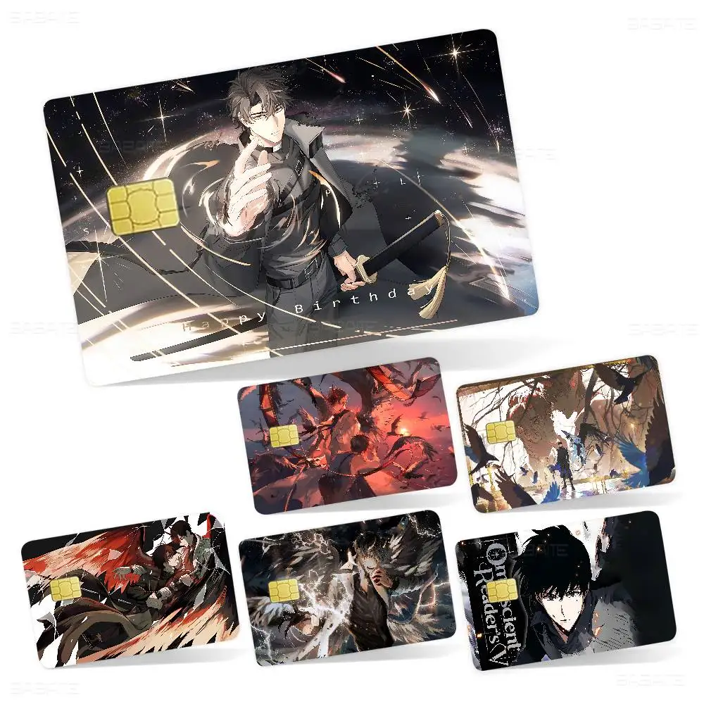 Anime Omniscient R-Reader V-Viewpoint Credit Card Skin Stickers No Adhesive Residue Water Proof for VISA Credit Card Subway