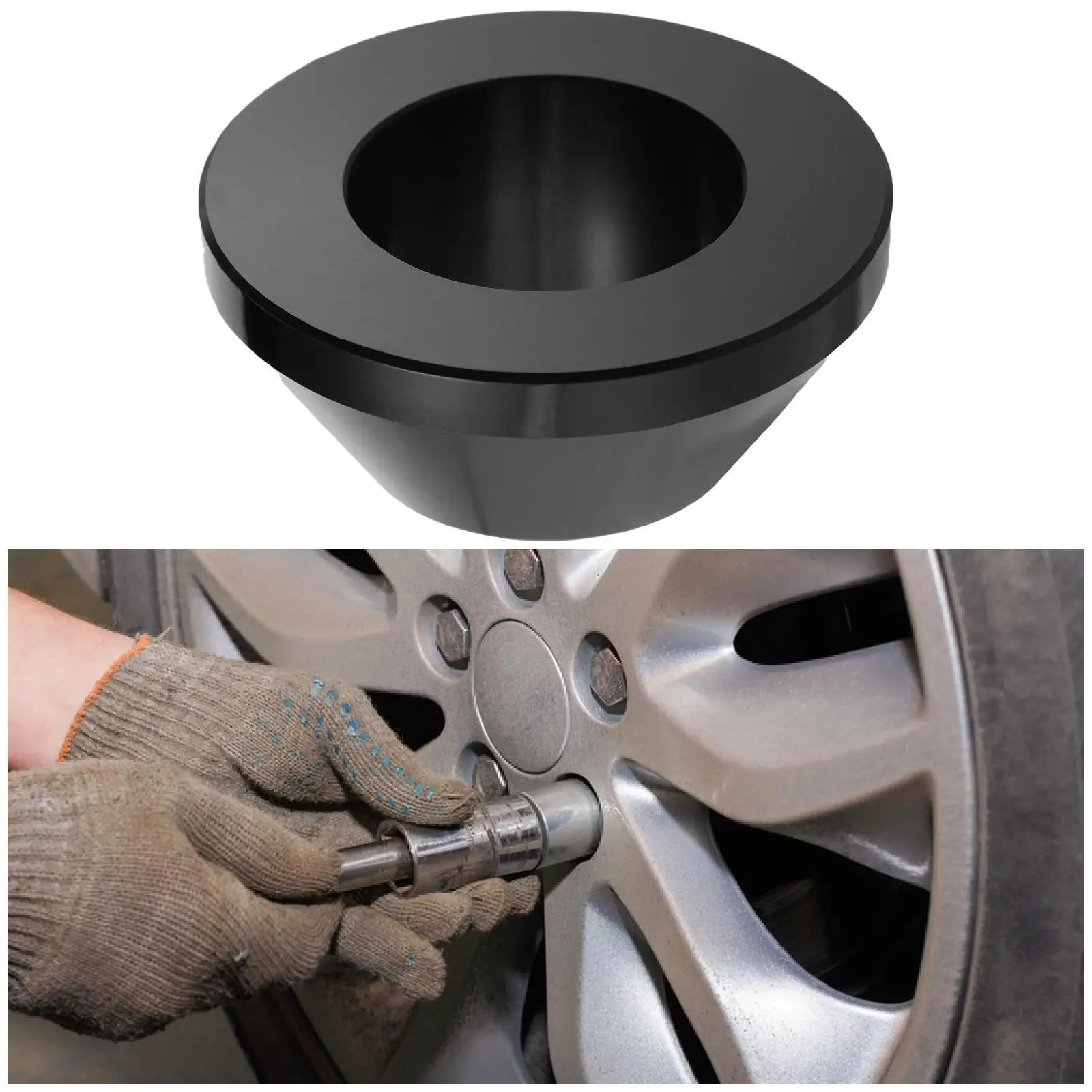 Cône de centrage de pneu, adaptateur de roues, cône professionnel, installation facile, cône conique