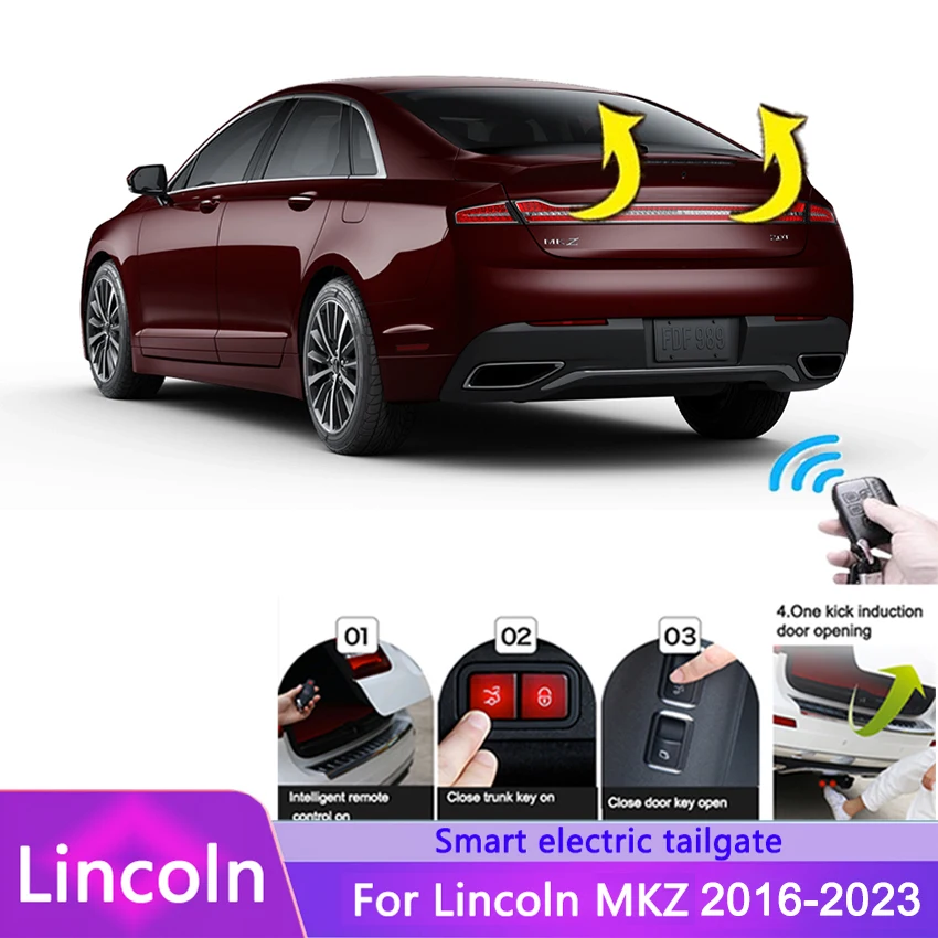 Car Electric Tailgate For Lincoln MKZ 2019-2023 Intelligent Tail Box Door Power Operated Trunk Decoration Refitted Upgrade