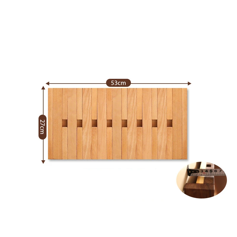 

Solid Wood Wall Decoration Wall Clothes Hanger Storage Hook Double-deck Entrance Hall Bedroom Dressing Rooms Coat Hat Organizer