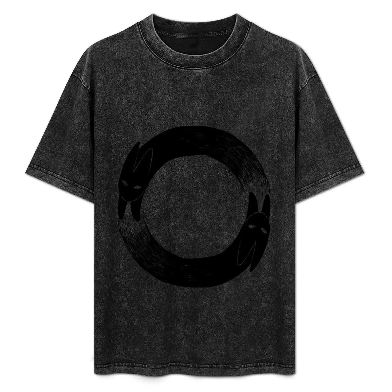 

Black Rabbit T-Shirt No Iron Casual Short Sleeve Top
