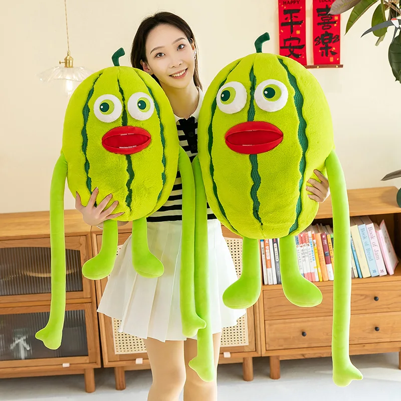 

Funny Fruit Doll Plush Pillow Ugly and Cute Watermelon Doll Plush Toy Home Decoration Couple Gift