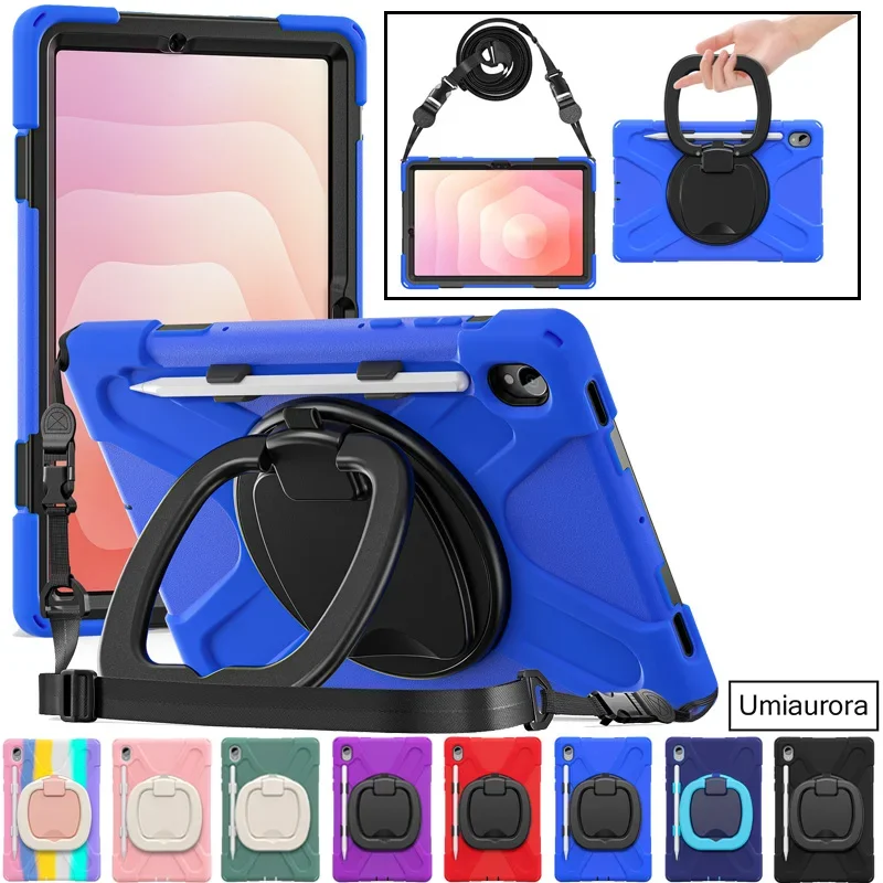 For Samsung Tab S11 11" SM-X730 X736 S11 Ultra 14.6 inch SM-X930 X936B Shockproof Tablet Case Pull Ring Stand Strap Rugged Funda