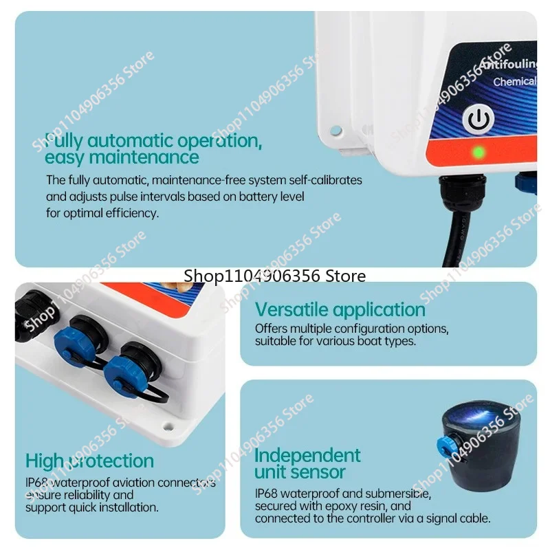 for Ultrasonic Anti-Fouling System for Boats/Yachts - Barnacle Prevention, Fuel Saver, Marine Cleaning Solution