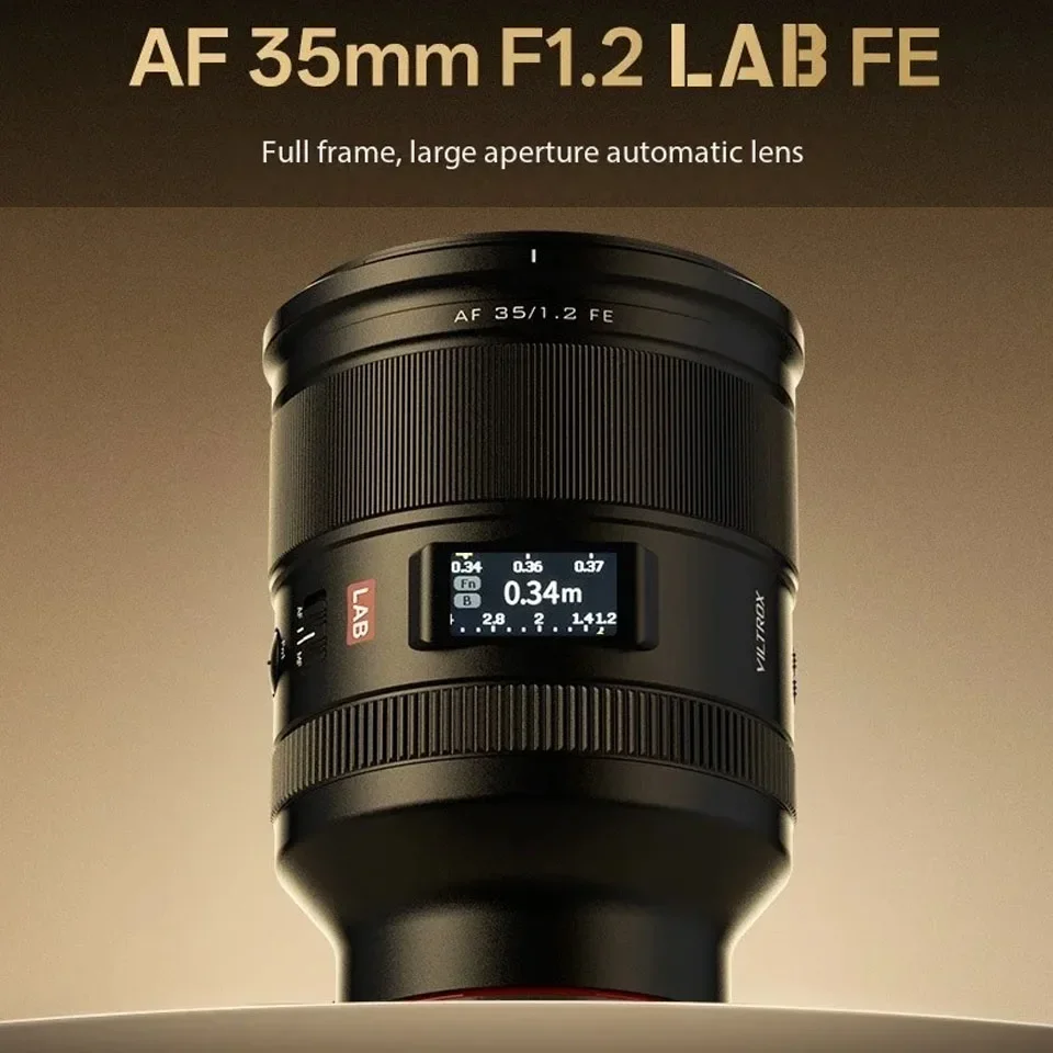 Viltrox AF 35mm F1.2 LAB Full Frame Camera Lens for Nikon Z Sony FE Mount Cameras Zve 10 II A7RV A7CR A7C2 A9II A6300