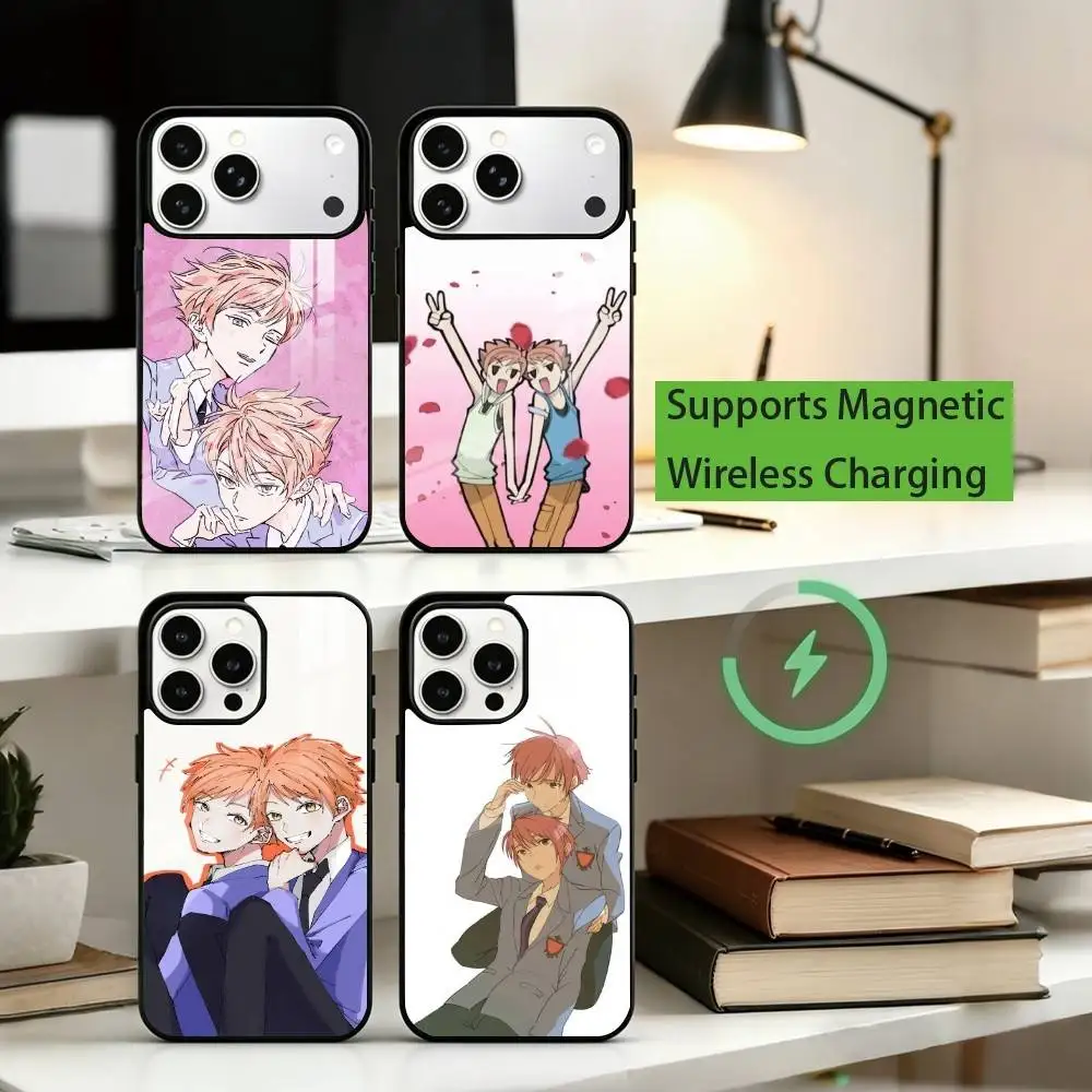 

A-Anime Ouran Hikaru Hitachiin Phone Case For iPhone17,16,15,14,13,12,11 Plus,Pro Compatible with magnetic wireless charging