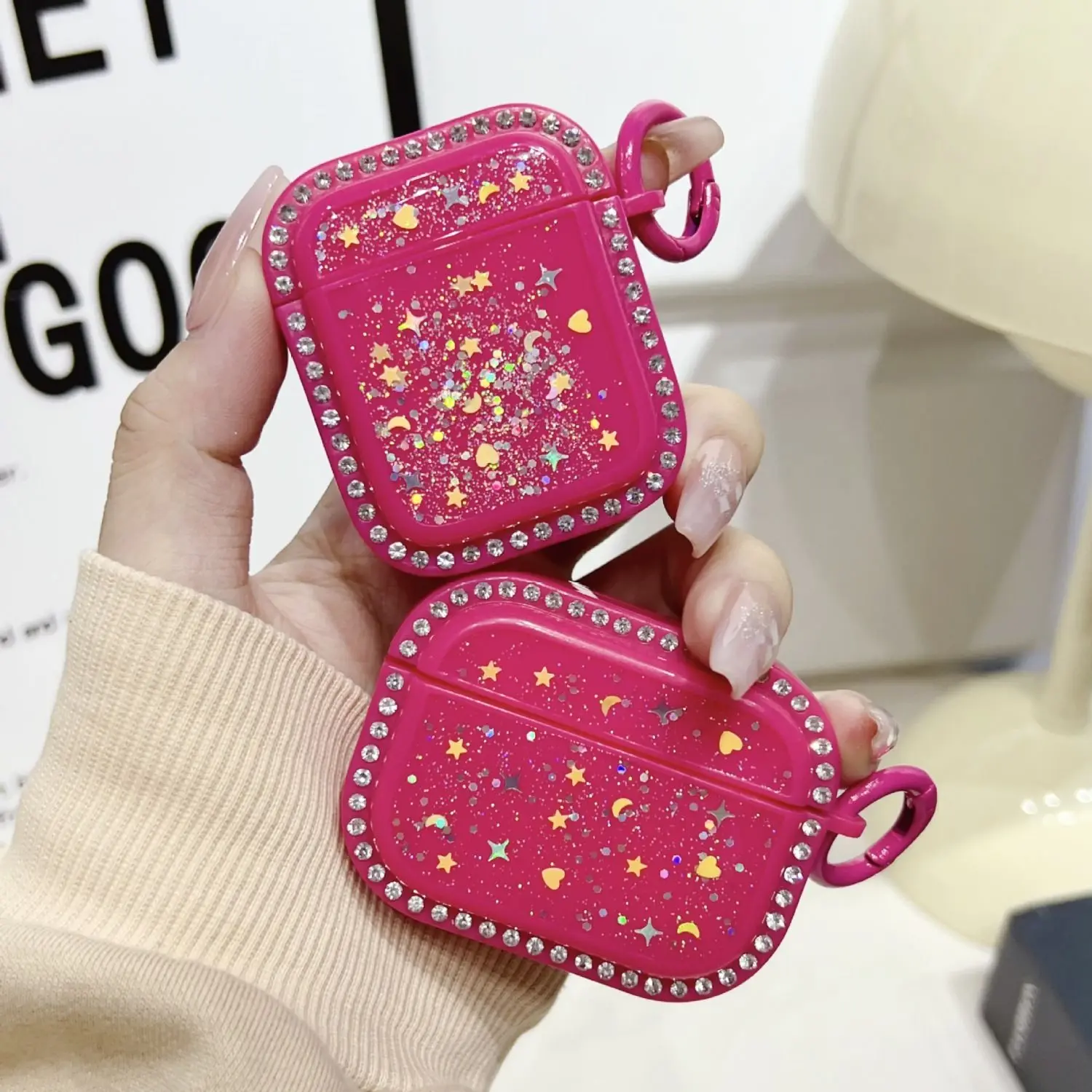 For AirPodsPro2 Protective Case AirPods 3 Headphone Case Soft Case AirPods Pro Colorful Glitter Diamond Bluetooth Headphone Case