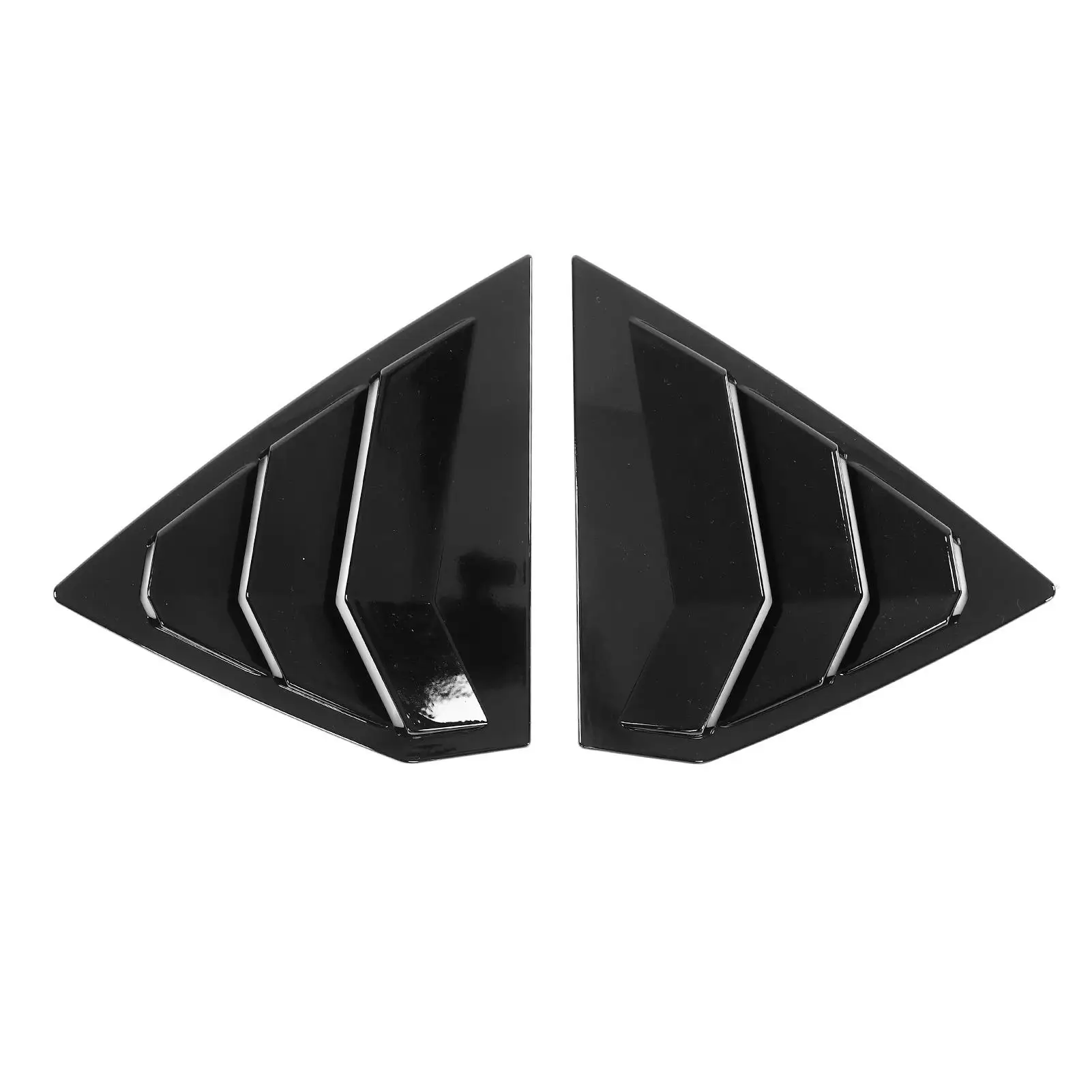 

Rear Side Window Louvers Trim Lightweight Air Vent Scoop Shades Cover for car