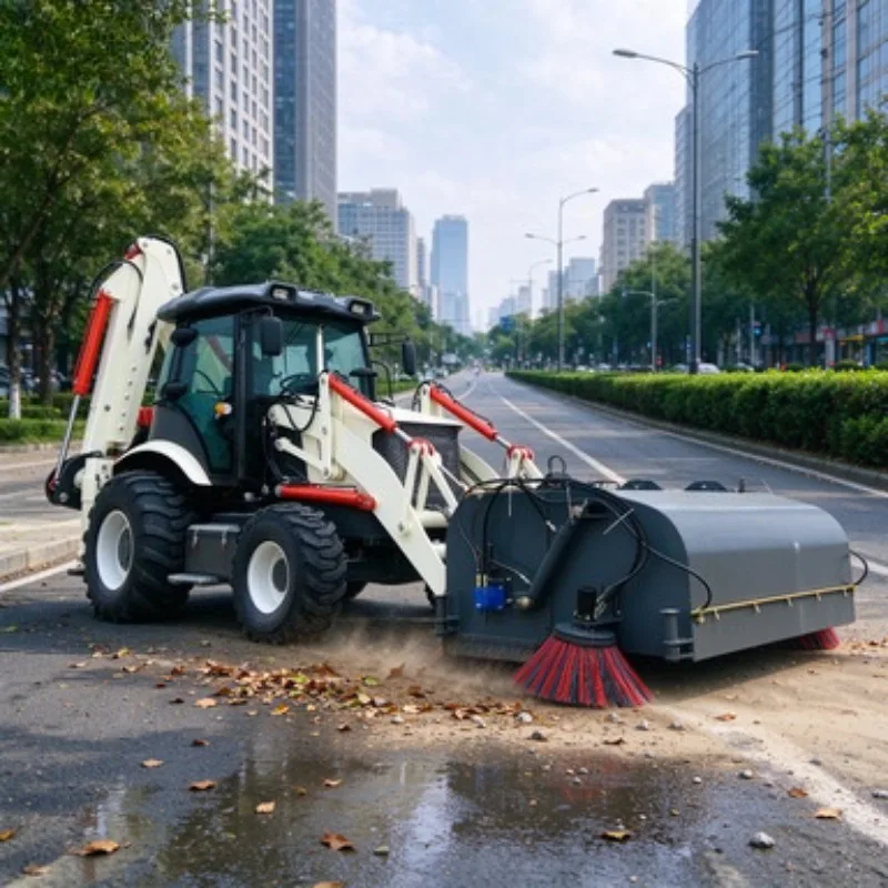Mini Backhoe Loader EPA Tier 4 Engine CE Certified 4x4 Compact Design for Landscaping Garden Farm Mini Backhoe Loader