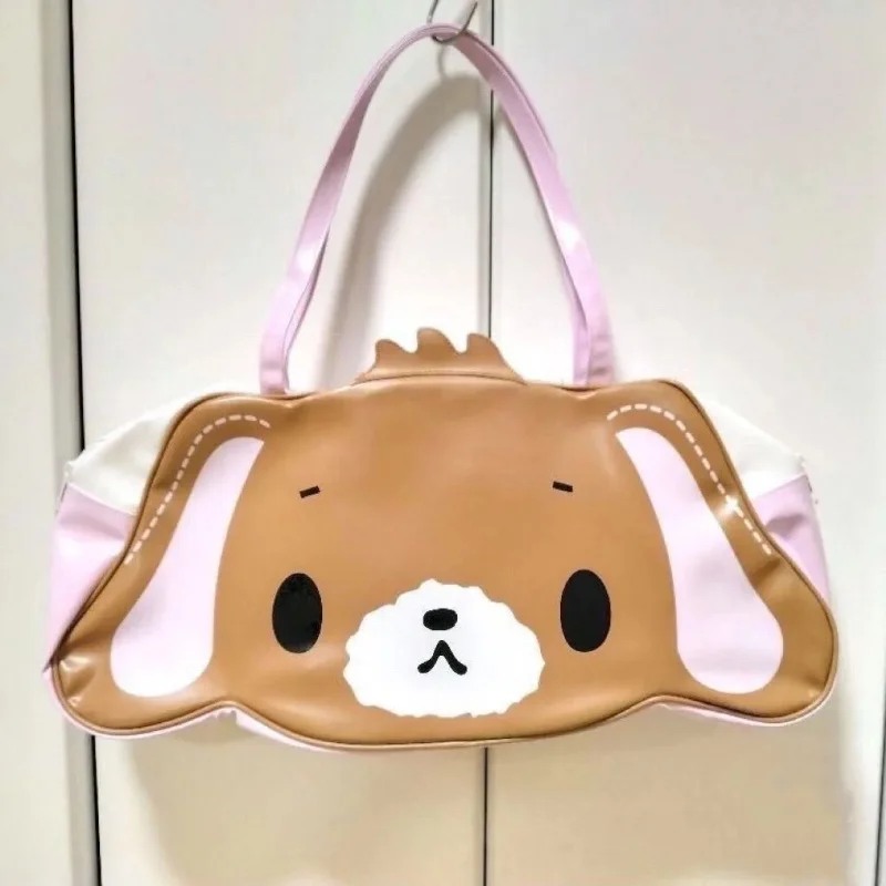 Kawaii Cute Sanrio Sugarbunnies Bag Pink Double Sided Pu Handbag Single Shoulder Bag With Large Capacity Gift For Girls