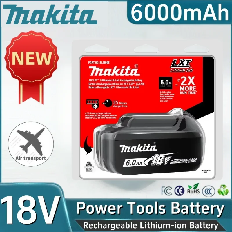 

Genuine Makita 18V Battery 6000mAh Li-ion BL1860B BL1850 Fast Charging for Cordless Power Tools