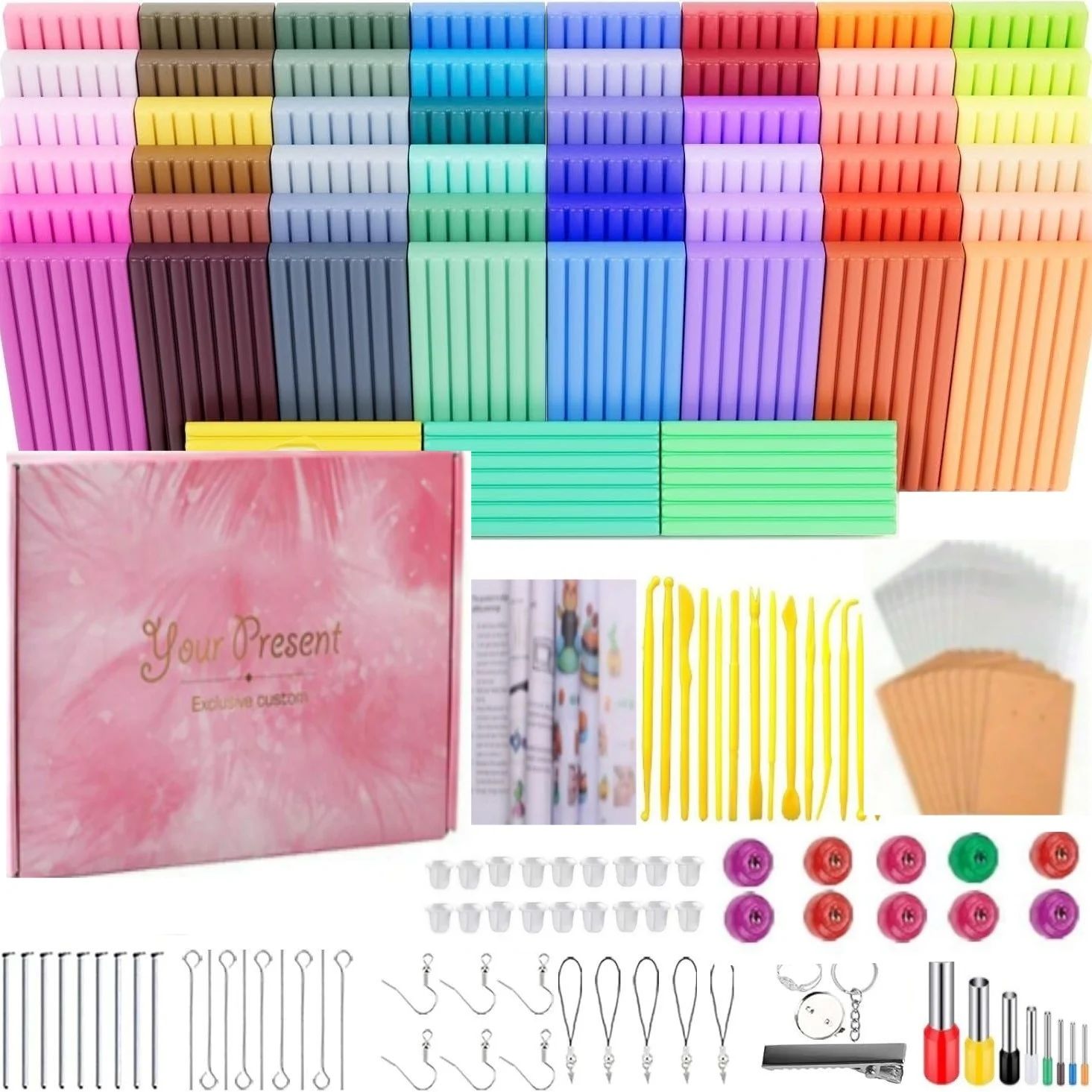 32 Colors Polymer Clay Blocks and Tool Kit 1