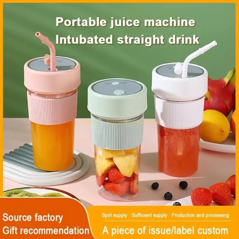 d0abジューサーフルーツミキサー充電可能なミニブレンダー屋内屋外用の小さなジューサー
