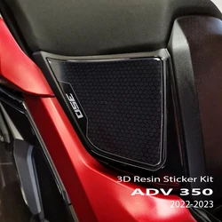 Nuovi accessori ADV350 moto 3D resina epossidica Sticker Kit di protezione serbatoio Pad antigraffio decalcomania per HONDA ADV 350 2022-