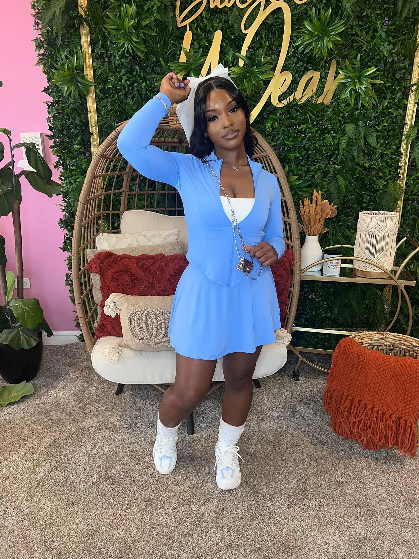 

Aesthetic Skirt Set Black Sporty Women Fitness aerobics clothes Hoodies Cargo Skirts Y2k 2024 Autumn New Jogging suit