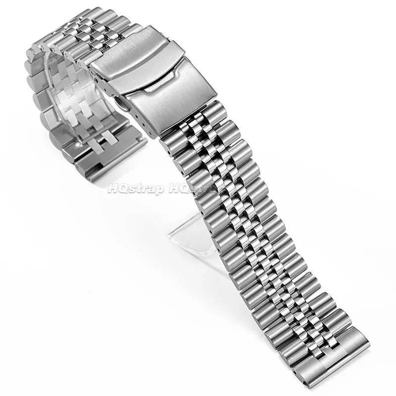 Straight End Stainless Steel Strap 18mm 19mm 20mm 21mm 22mm 23mm 24mm Metal Watchband for Jubilee SKX007/009 for Seiko Bracelet