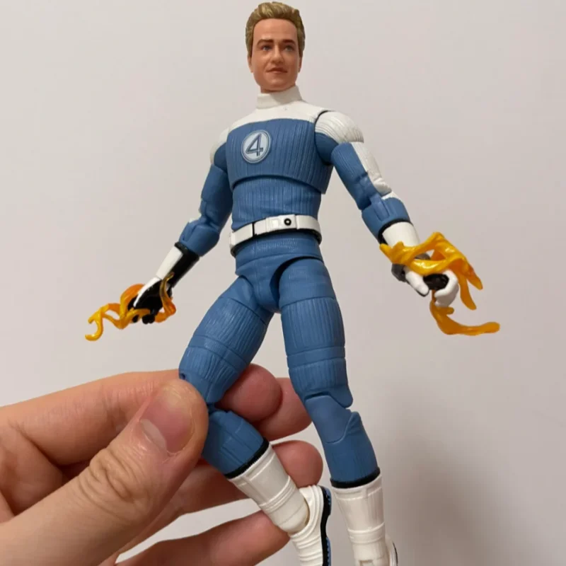 

In Stock Fantastic 4 Series 6 Inch Mobile Puppet Figurine Johnny Storm Anime Model Garage Kit Collection Gift Customized Toy