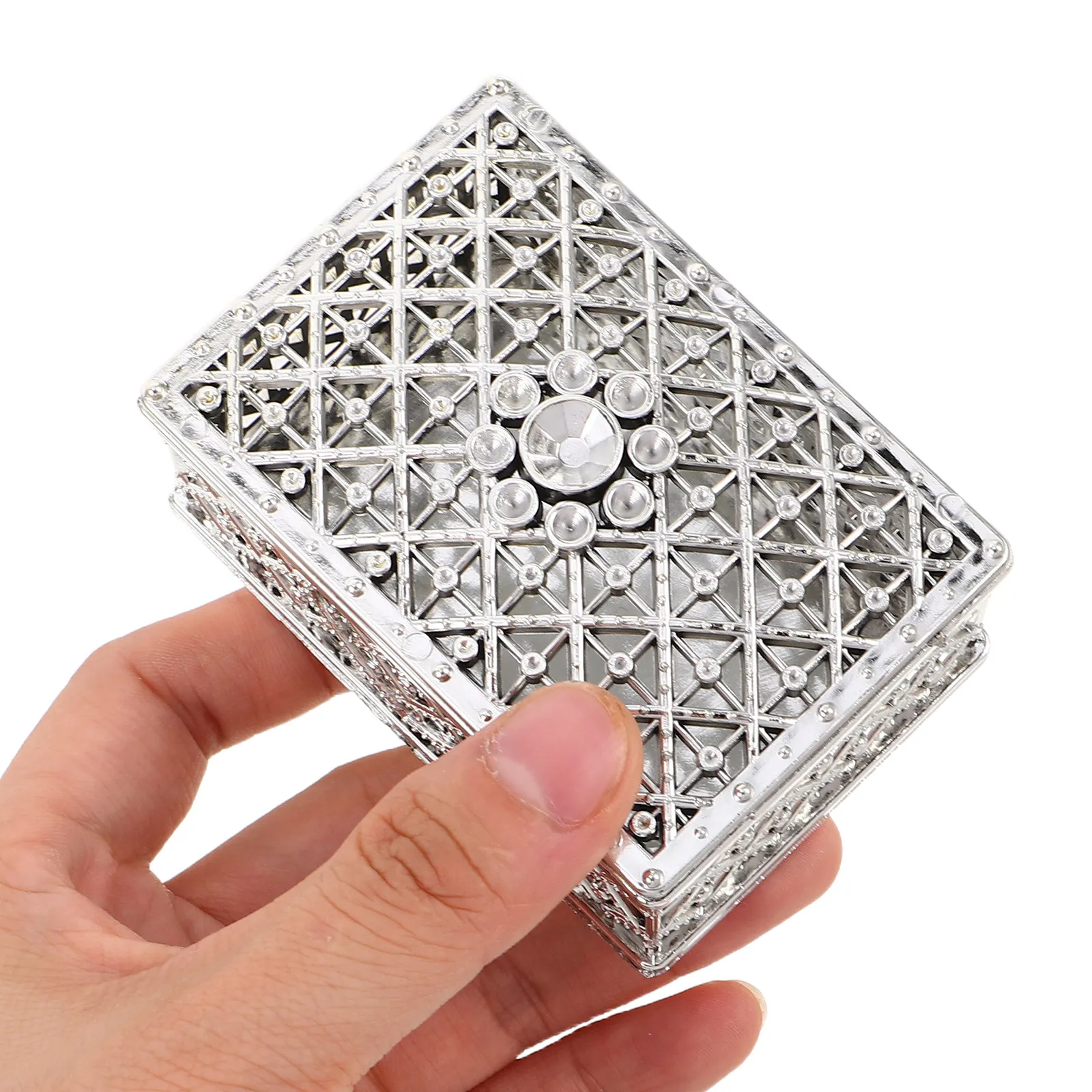 

12Pcs European Creative Candy Boxes Gold Plated Rectangle Trinket Boxes for Wedding Bridal Shower Birthday Gift Jewelry Storage