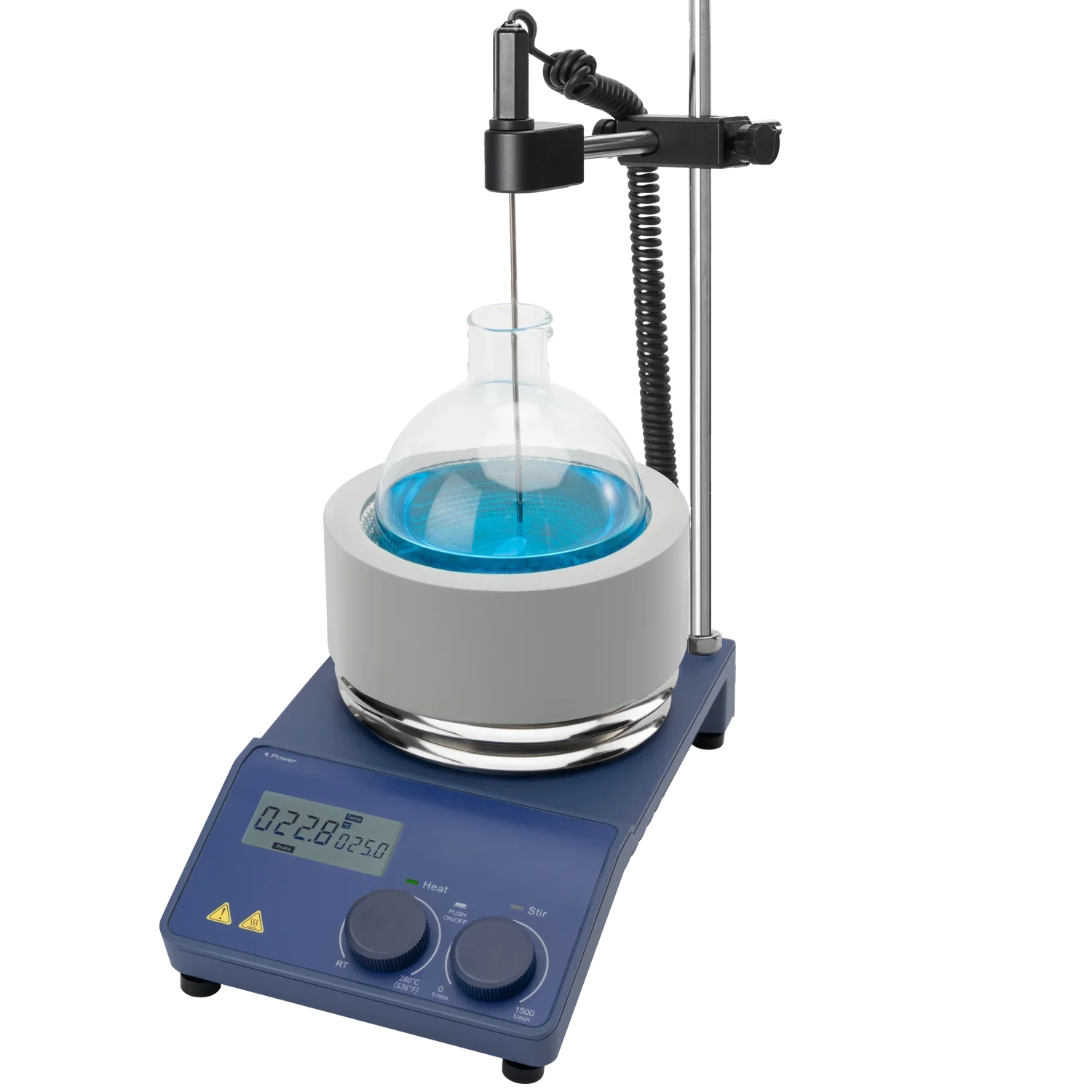 محرك مغناطيسي من سلسلة Laboao LMS-H280 مع سترة تسخين مختبر التحكم الرقمي LCD للبحث العلمي