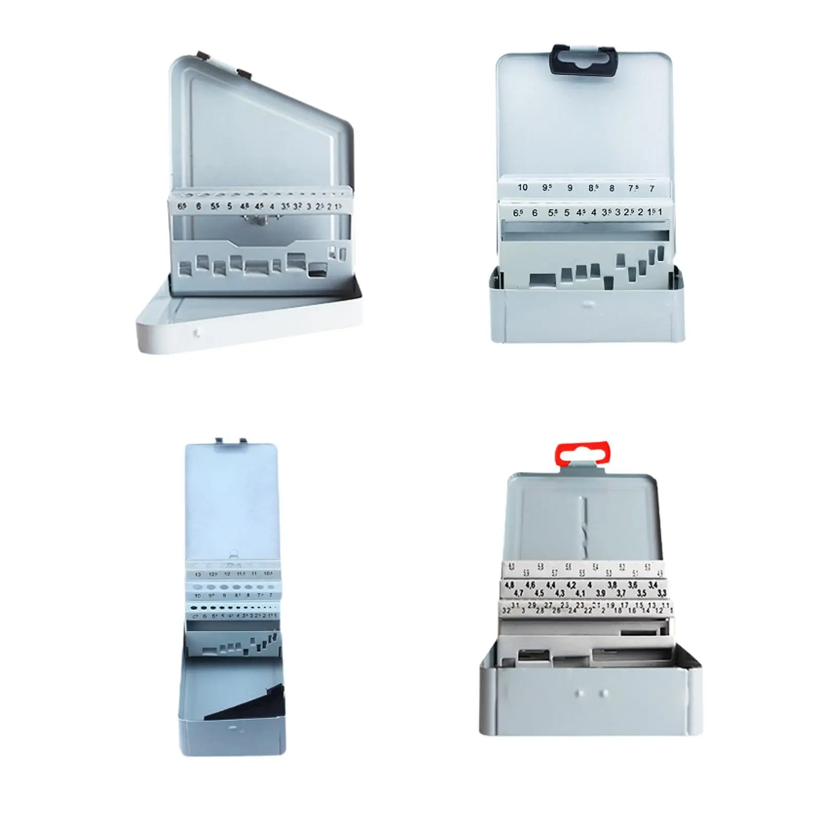 Spiralbohrer Fall Zubehör Tragbare Praktische Eisen Bohrer Spender Organizer Indexiert Lagerung Fall Bohrer Index Box