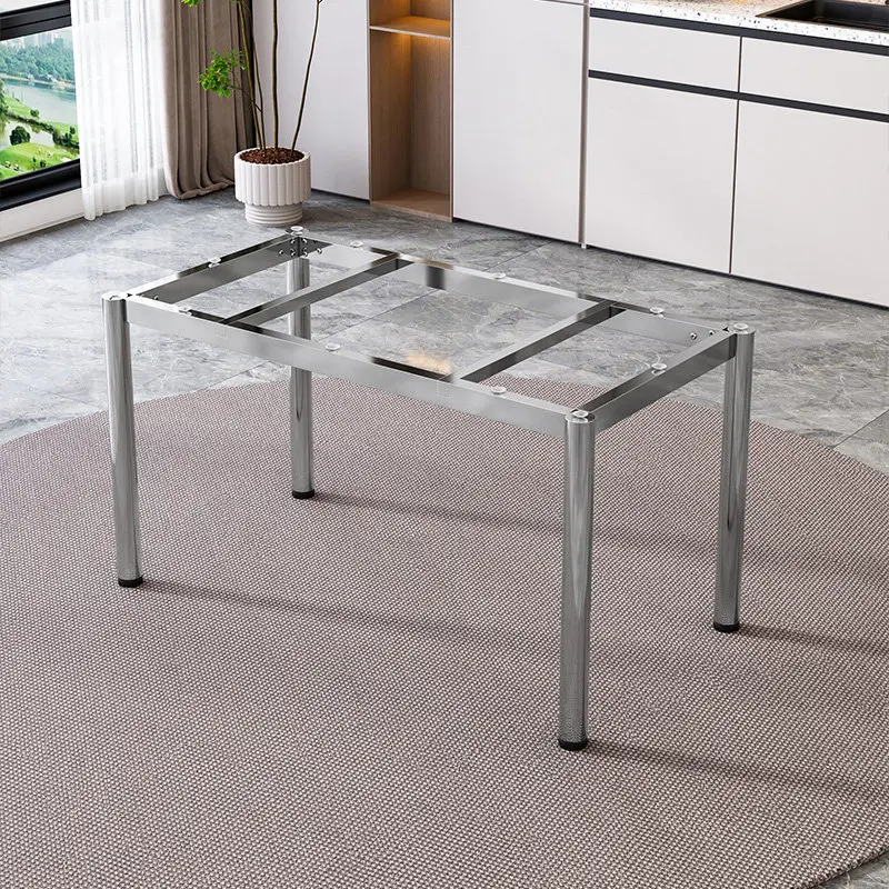

Stainless steel thickened table leg stand dining conference table computer coffee table slate marble base