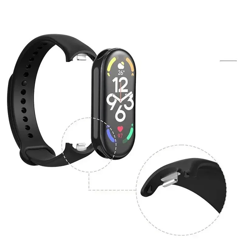 Silicone Strap For Xiaomi Mi band 8 Bracelet belt Sport colorful watchband replacement Smartwatch for Xiaomi mi band 8 bracelet image 4