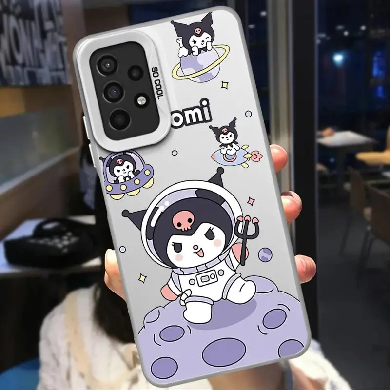 phone cases for Samsung Galaxy A34 A23 A15 4G A35 A52 A54 5G A32 A13 A55 A33 funda Back Shell Cover Cartoon Space Kurome Melodys