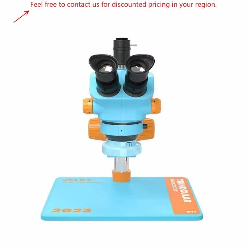 

RELIFE RL-M5T-B11 Trinocular Stereo Microscope+RL-033D Light Source+0.5CTV Adapter+MC1 4K HD Camera For Mobile Phone PCB Repair