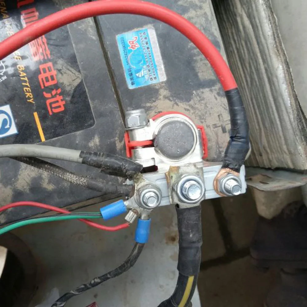 1 Pair Car Top Post Terminal 12V 24V Cable Clamp Terminal Connectors for Auto Caravan Boat Motorcycle Car