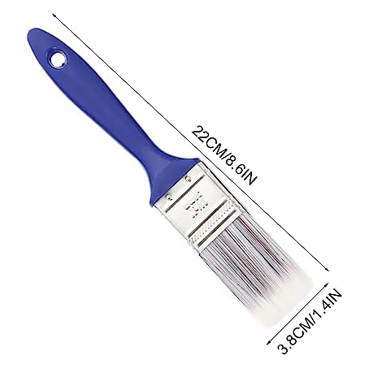 파란색 플라스틱 핸들 브러시 페인트 브러시, 벌크 접착제 브러시, 바니시 페인트 브러시, 왁스 브러시, 플랫 드로잉 도구, 3 개