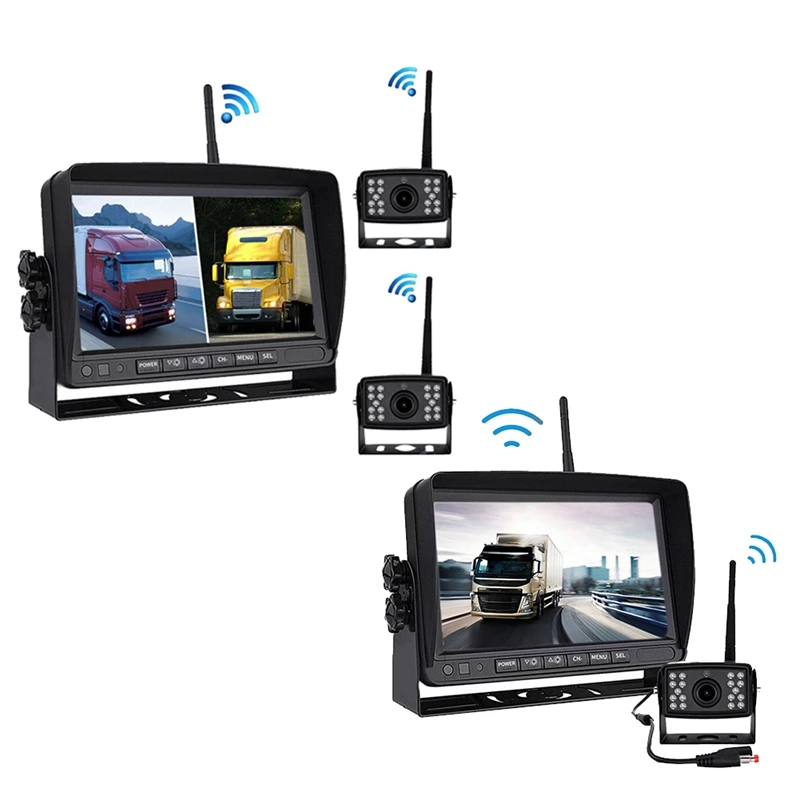 PZ607-W-2D 7.0 Inch Wireless Digital Audio And Video Separate Reversing Car Monitor Replacement Accessories