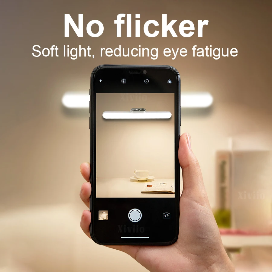 Lampe de Table LED suspendue magnétique, Rechargeable par USB, 3 couleurs, lampe de lecture, intensité variable, pour placard, garde-robe, veilleuses