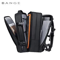 Sac à Dos de Voyage pour Homme d'Affaires Esthétique, pour l'École, Extensible, USB, Grande Capacité 17.3, Ordinateur Portable, Étanche, à la Mode