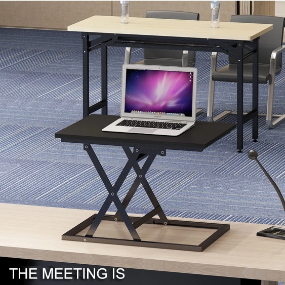 Modern Manual Height Adjustable Sit Stand Table Workstation Desk for Computer