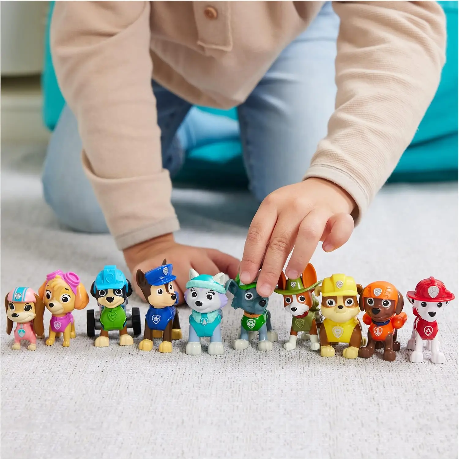 Original Paw Patrol 10th Anniversary All Paws On Deck Toy Figures Gift Pack with 10 Collectible Action Figures Kids Toys