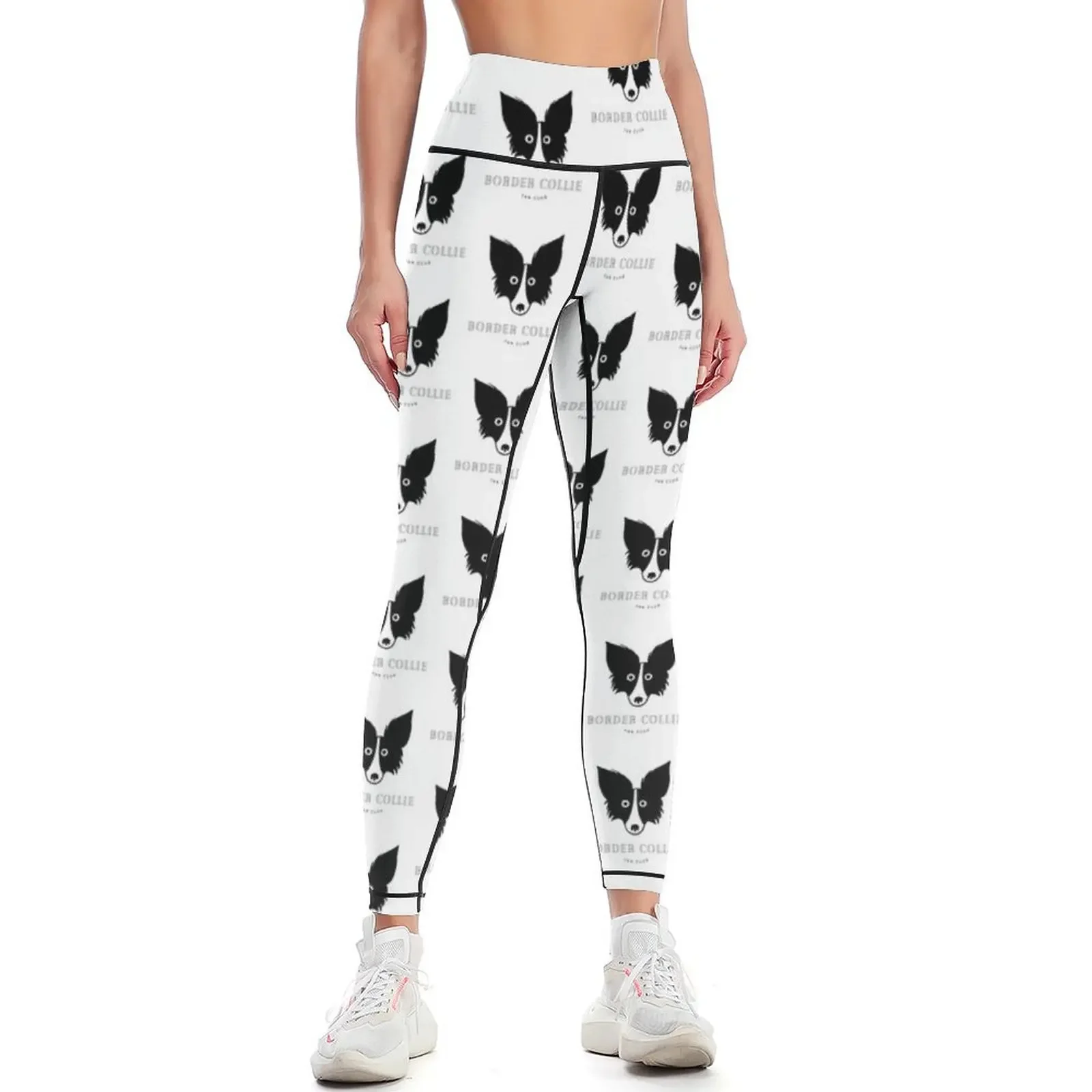 

Border Collie Fan Club Leggings gym womans Training pants legging pants raises butt Tight fitting woman Womens Leggings