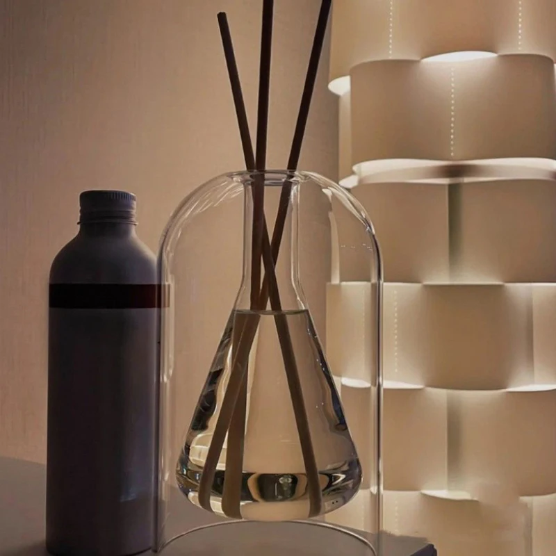 Aromatherapy Diffuser Bottle Glass Essential Oil With Diffusers Sticks Storage Containers Transaprent Modern Home Decorations