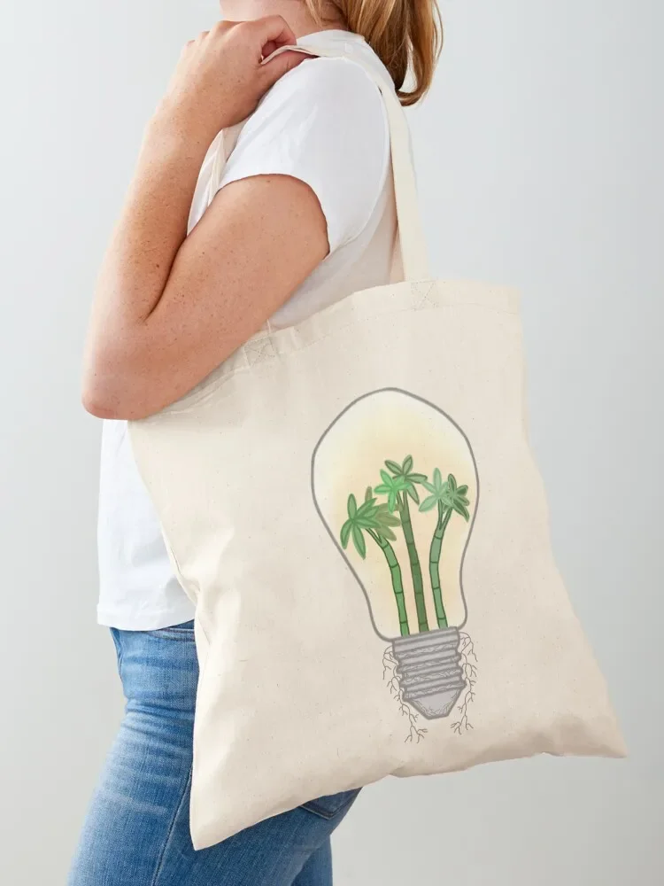 

bamboo in bulb Tote Bag shopping cart bags Large bags for women Women's beach bags Candy