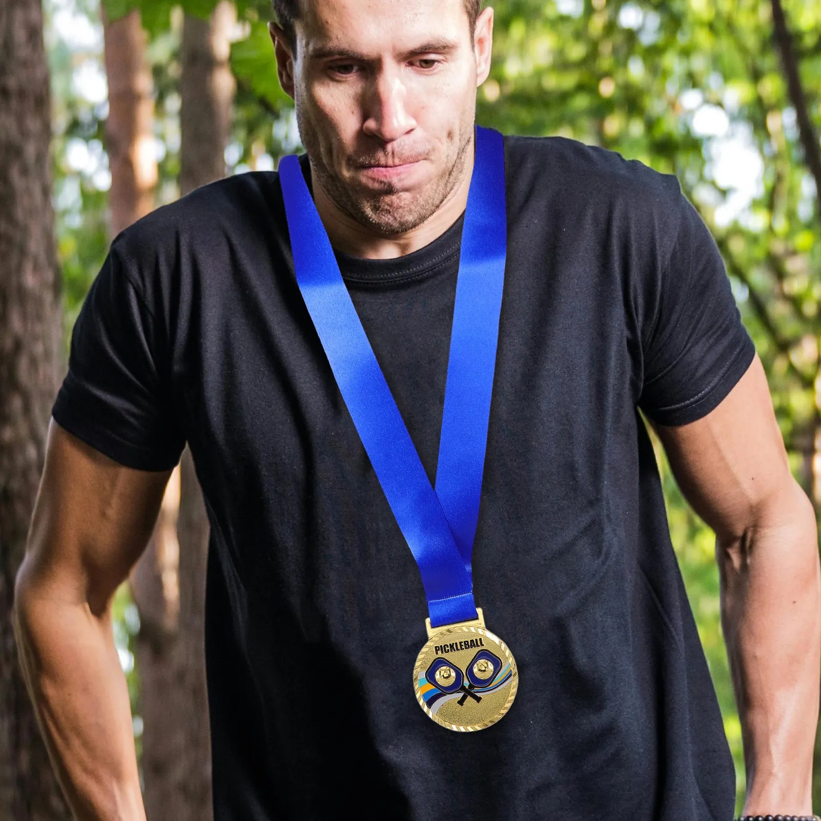 Durable Metal Pickleball Medal Zinc Alloy Enamel Finish Sports Awards Prize Rewards First Place Medal Gymnastics Party Supplies